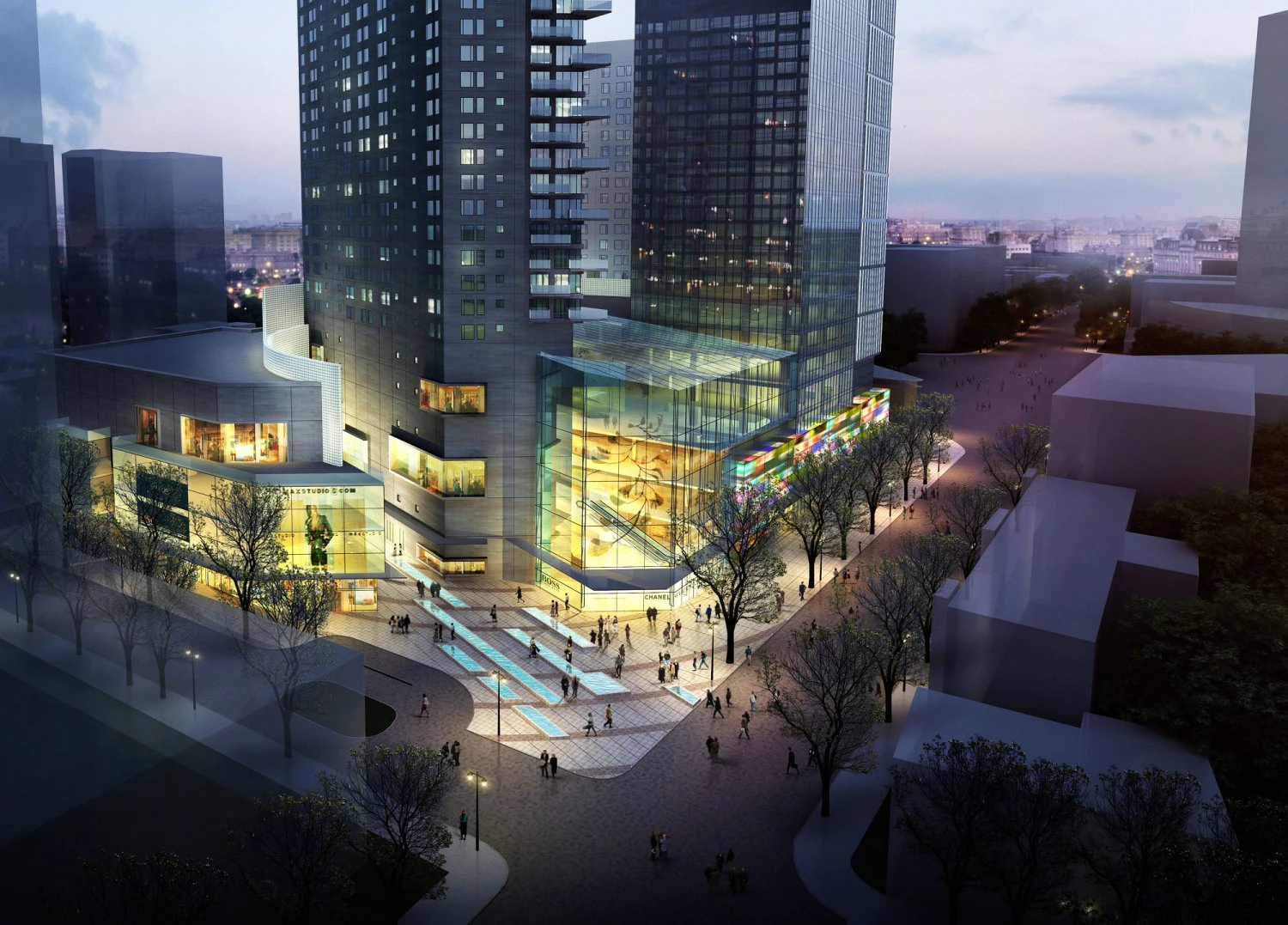 3d building 223 3D Model .c4d .max .obj .3ds .fbx .stl .blend 