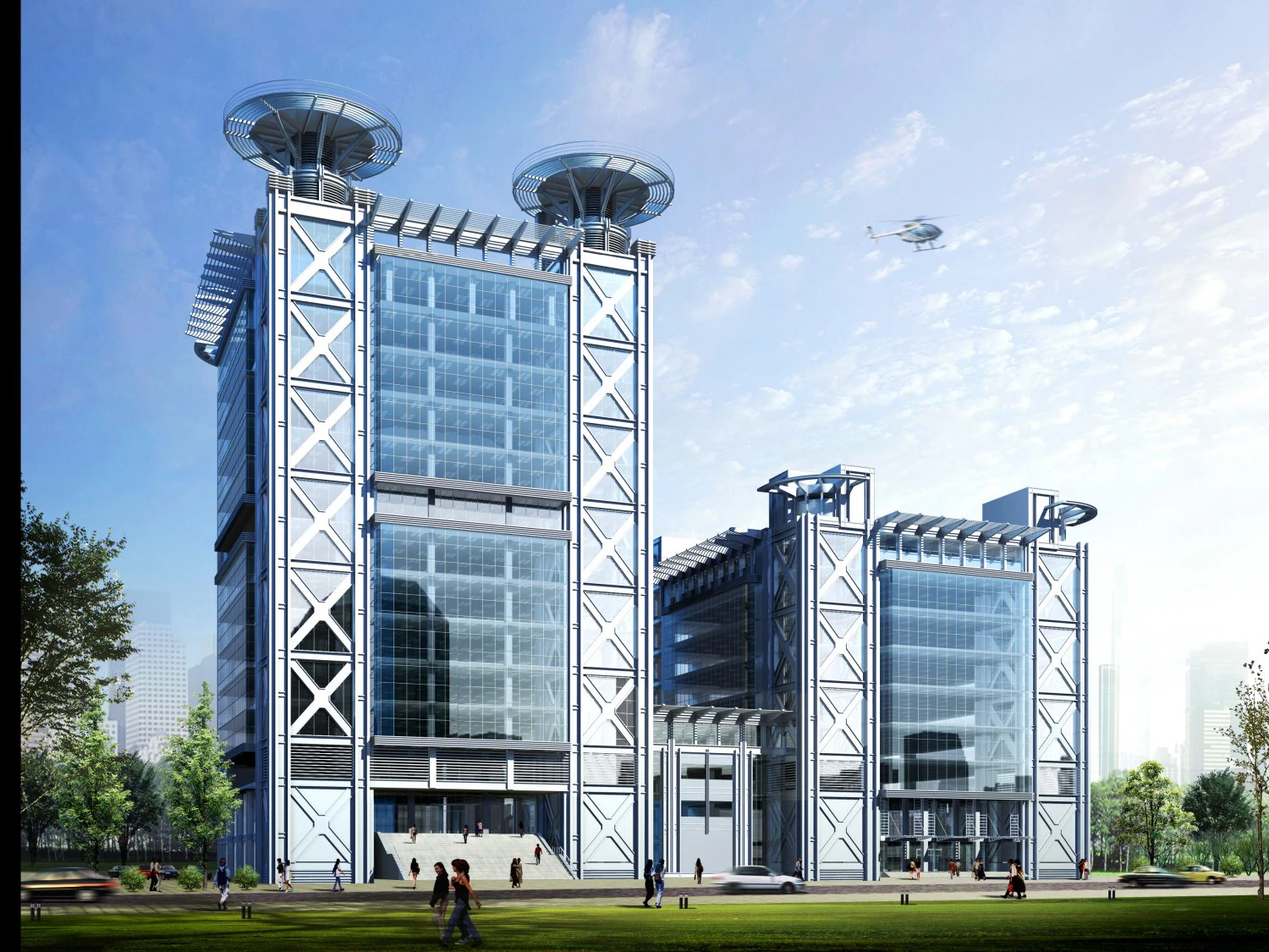 3d building 053 3D Model .c4d .max .obj .3ds .fbx .stl .blend 