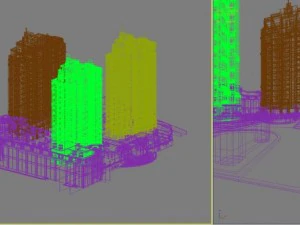 3d building 241 3D Model