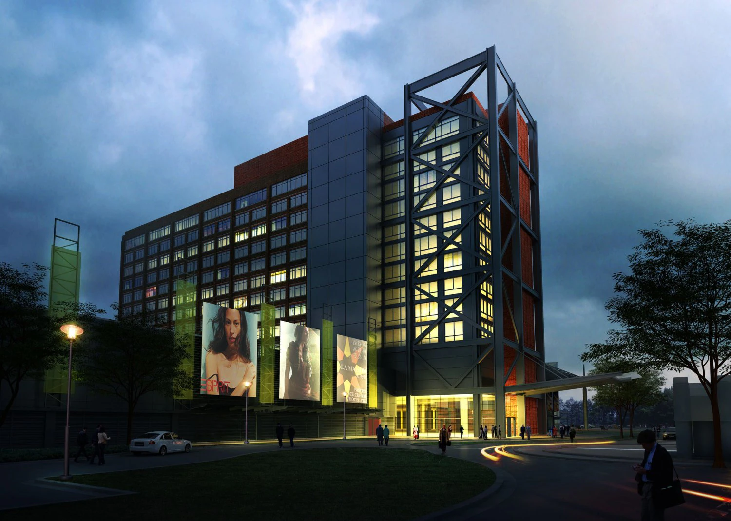 3d building 249 3D Model .c4d .max .obj .3ds .fbx .stl .blend 