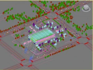 3d building 258 natatorium 3D Model