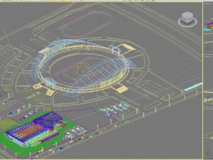 3d building 259 natatorium 3D Model