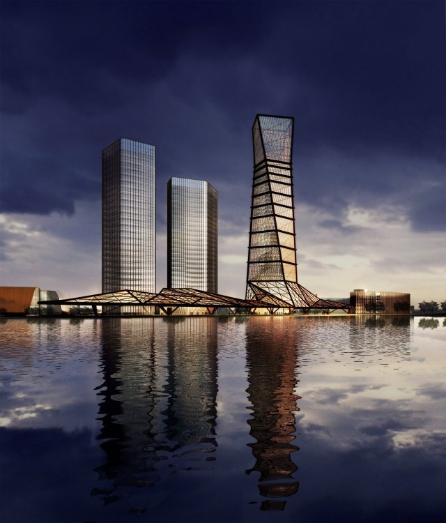 3d building 262 3D Модель .c4d .max .obj .3ds .fbx .stl .blend