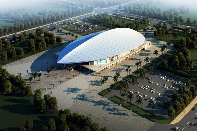 3d building 266 natatorium 3D Model .c4d .max .obj .3ds .fbx .stl .blend 