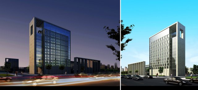 3d building 282 3D Model .c4d .max .obj .3ds .fbx .stl .blend 