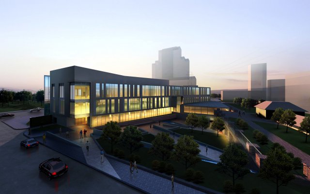3d building 285 3D Модель .c4d .max .obj .3ds .fbx .stl .blend