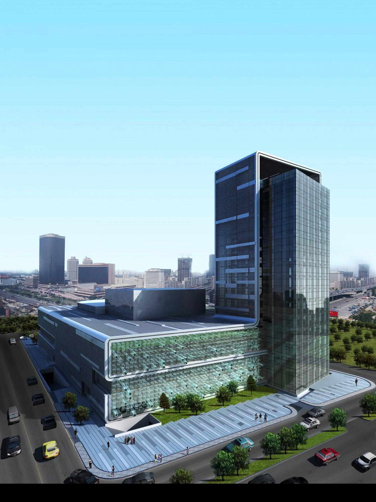 3d building 308 3D Model .c4d .max .obj .3ds .fbx .stl .blend 