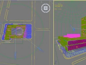 3d building 308 3D Model