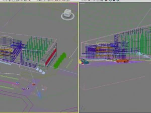 3d building 320 3D Model