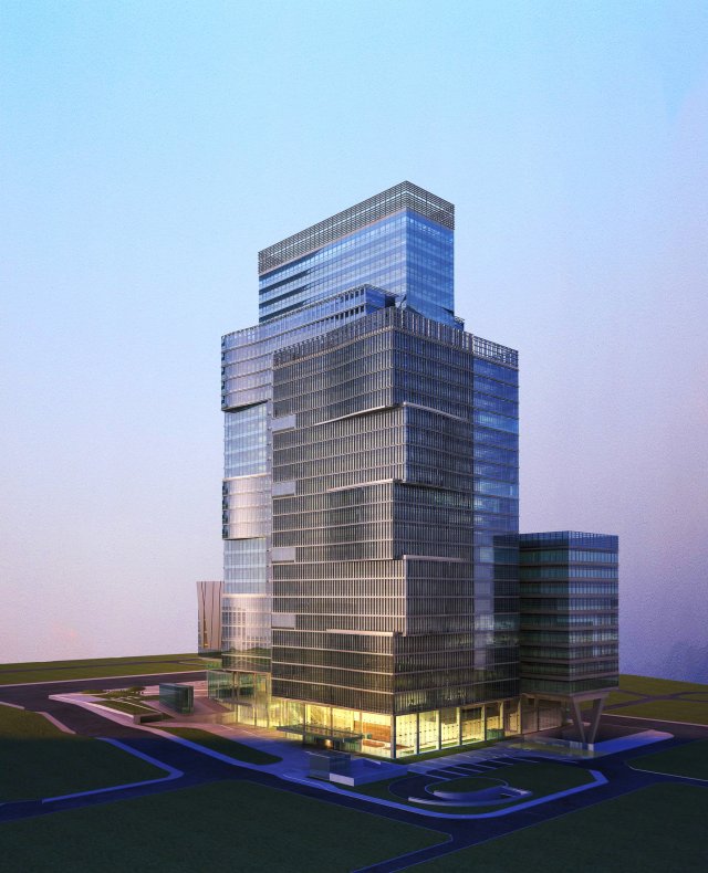 3d building 323 Modelo 3D .c4d .max .obj .3ds .fbx .stl .blend 