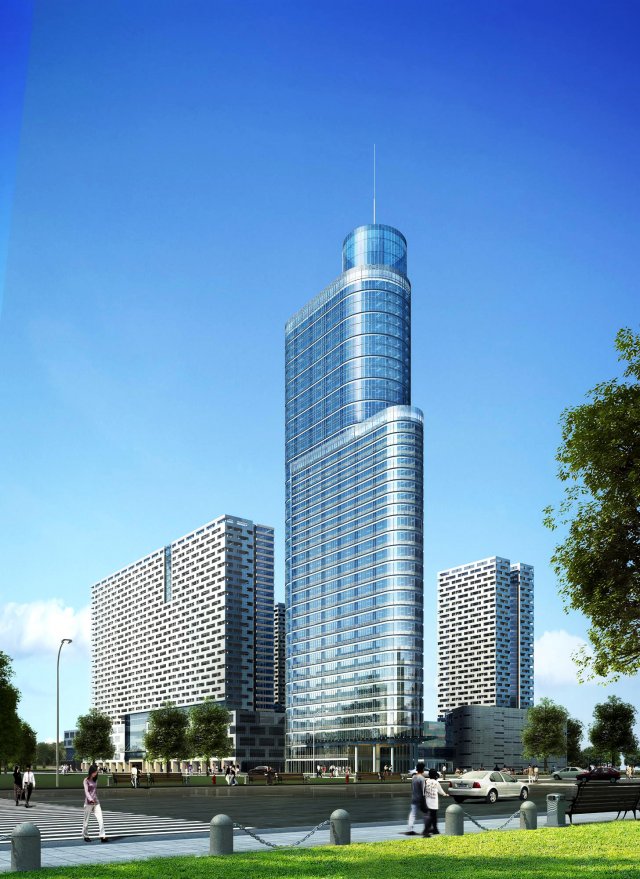 3d building 332 3D Model .c4d .max .obj .3ds .fbx .stl .blend 
