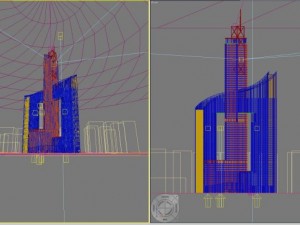 3d building 334 3D Model