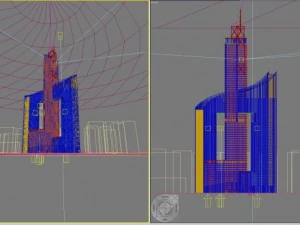 3d building 334 3D Model