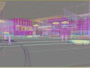 3d building 345 3D Model