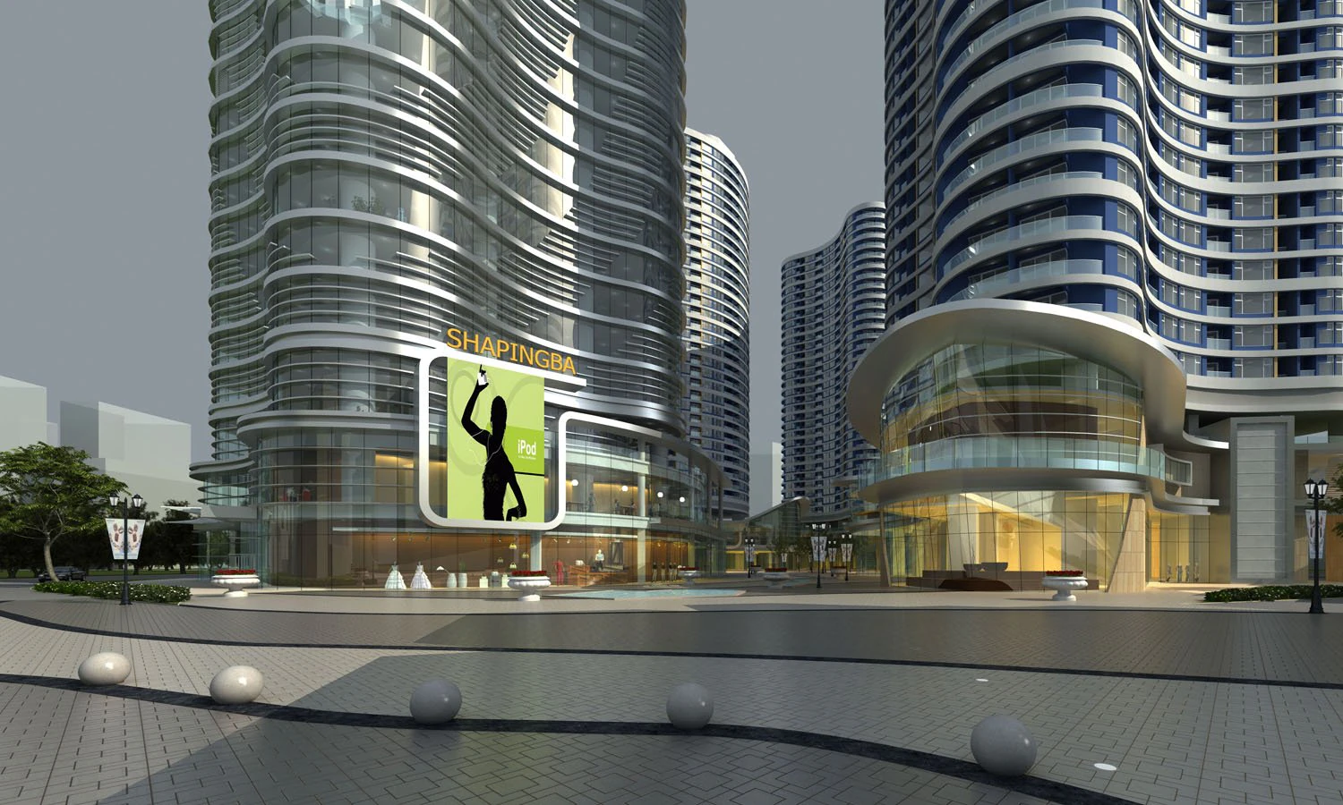 3d building 363 3D Model .c4d .max .obj .3ds .fbx .stl .blend 