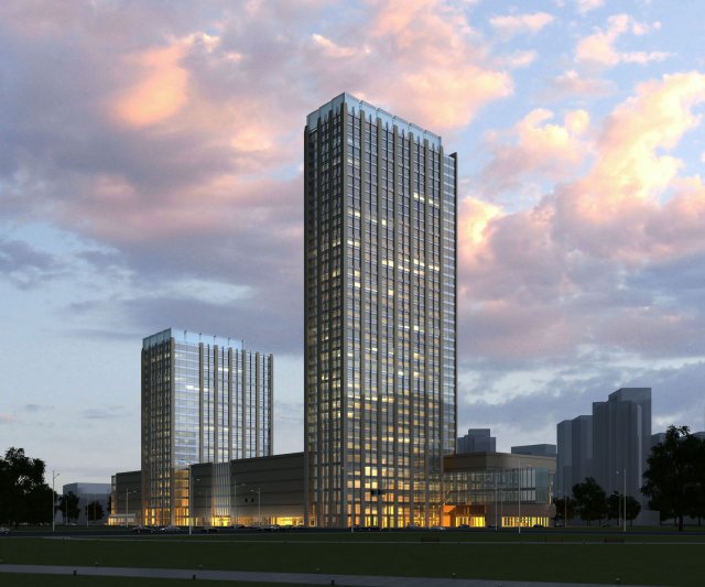 3d building 366 3D Model .c4d .max .obj .3ds .fbx .stl .blend 