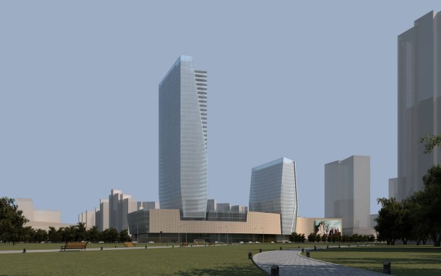 3d building 367 3D Model .c4d .max .obj .3ds .fbx .stl .blend 