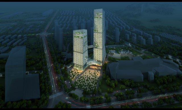 3d building 374 3D Модель .c4d .max .obj .3ds .fbx .stl .blend 