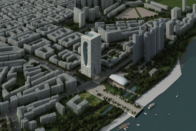 3d building 388 3D Model .c4d .max .obj .3ds .fbx .stl .blend 
