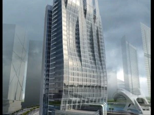 3d building 390 3D Model