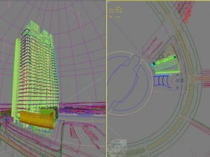 3d building 390 3D Model