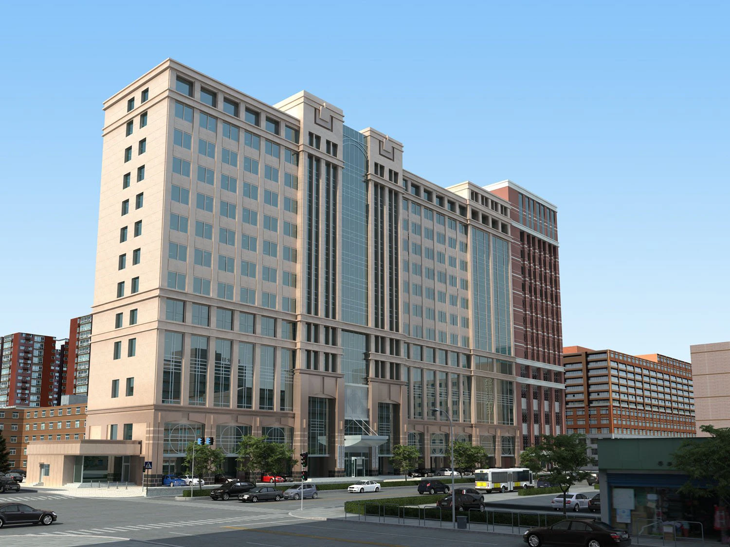 3d building 394 3D Model .c4d .max .obj .3ds .fbx .stl .blend 