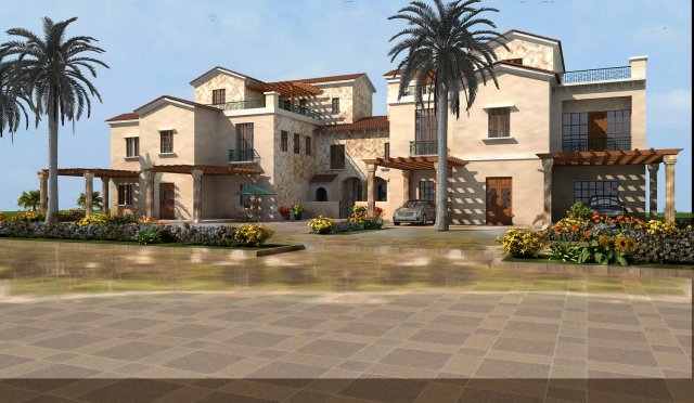 3d building 397 3D Model .c4d .max .obj .3ds .fbx .stl .blend 
