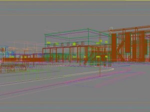 3d building 408 3D Model