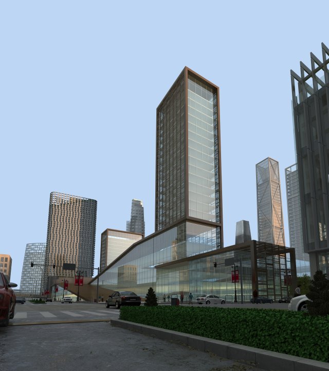 3d building 410 Modelo 3D .c4d .max .obj .3ds .fbx .stl .blend 