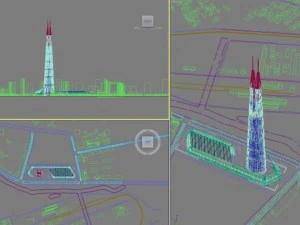 3d building 412 3D Model