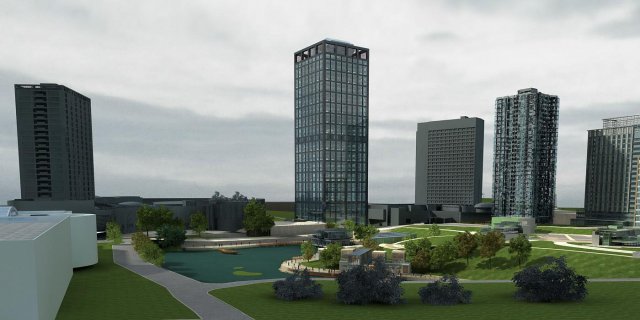 3d building 414 3D Модель .c4d .max .obj .3ds .fbx .stl .blend 