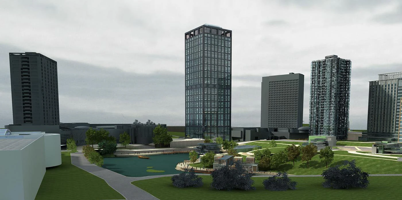 3d building 414 3D Model .c4d .max .obj .3ds .fbx .stl .blend 