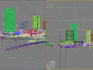 3d building 414 3D Model