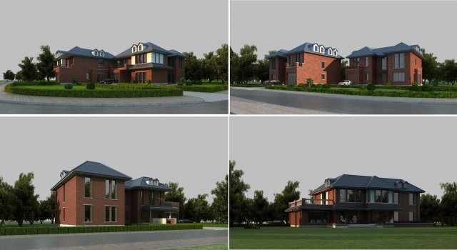 3d building 415 3D Model .c4d .max .obj .3ds .fbx .stl .blend 