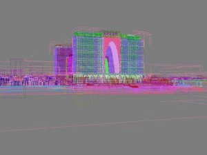 3d building 417 3D Model