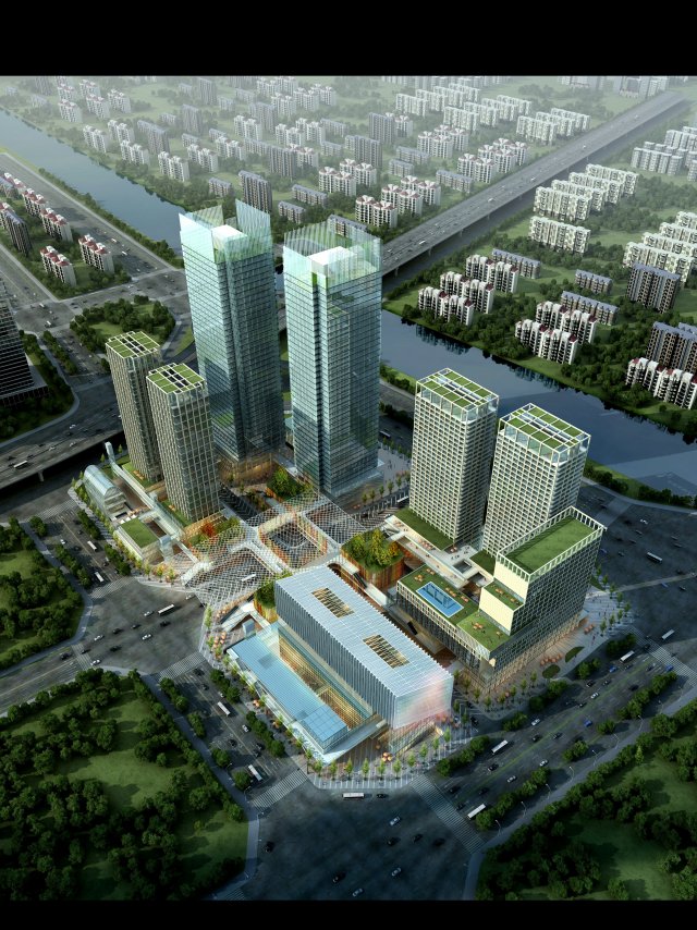 3d building 447 Model 3D .c4d .max .obj .3ds .fbx .stl .blend 