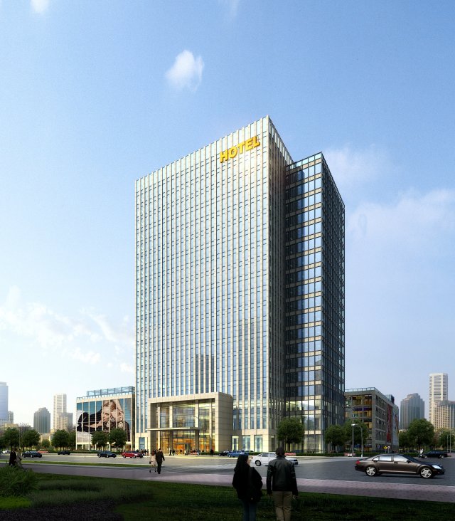 3d building 456 3D Model .c4d .max .obj .3ds .fbx .stl .blend 