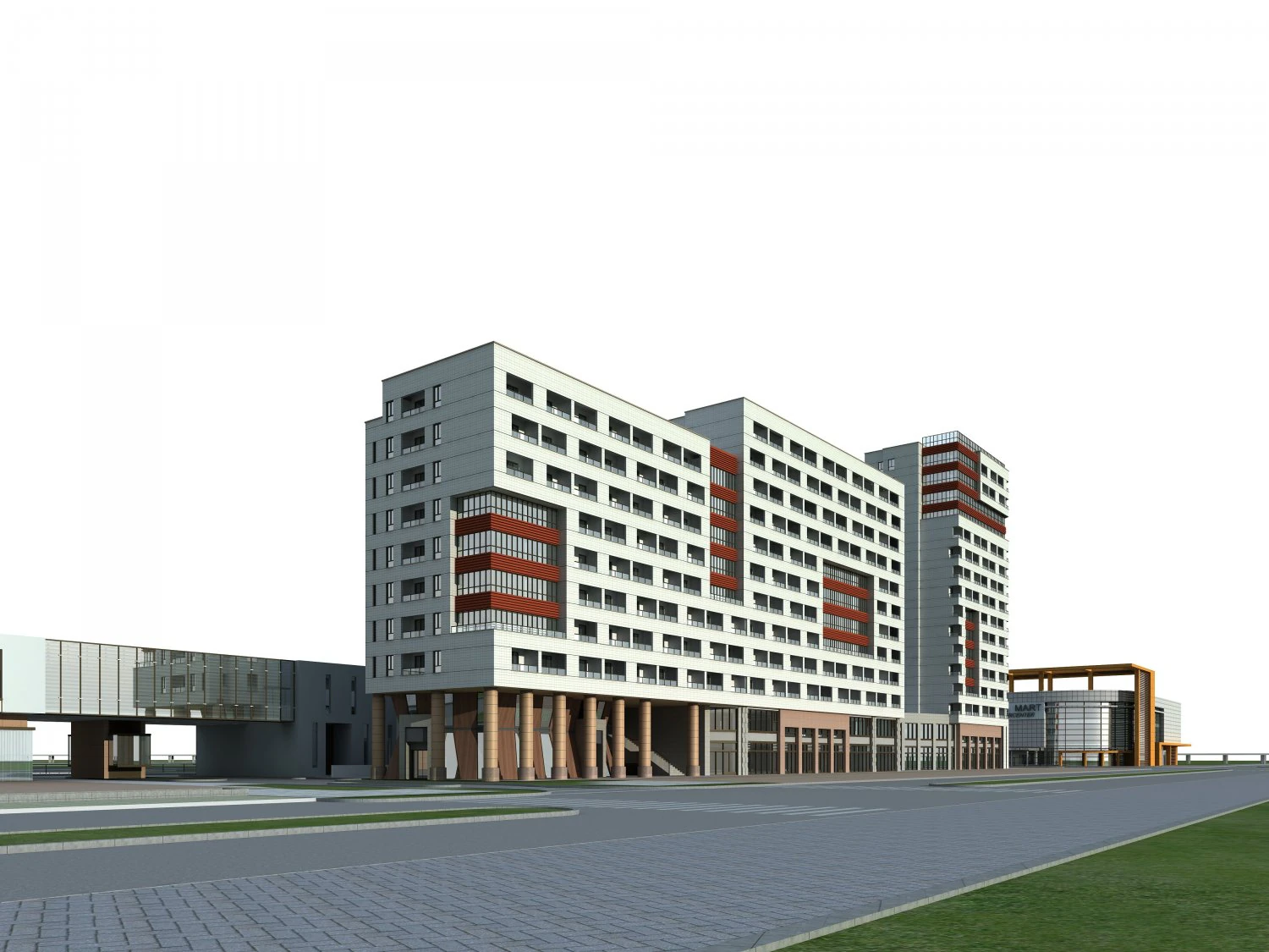 3d building 473 3D Model .c4d .max .obj .3ds .fbx .stl .blend 