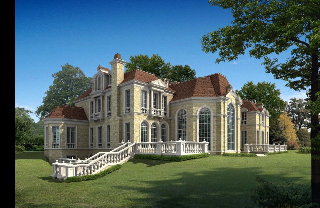 3d building 483 3D Model .c4d .max .obj .3ds .fbx .stl .blend 