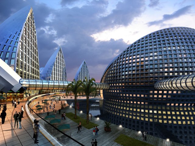 3d building 494 3D Model .c4d .max .obj .3ds .fbx .stl .blend 