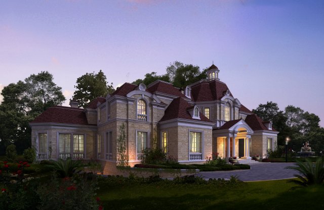3d building 495 3D 모델 .c4d .max .obj .3ds .fbx .stl .blend 
