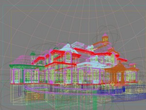 3d building 495 3D 모델