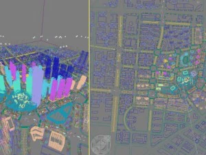 3d 건물 498 3D 모델