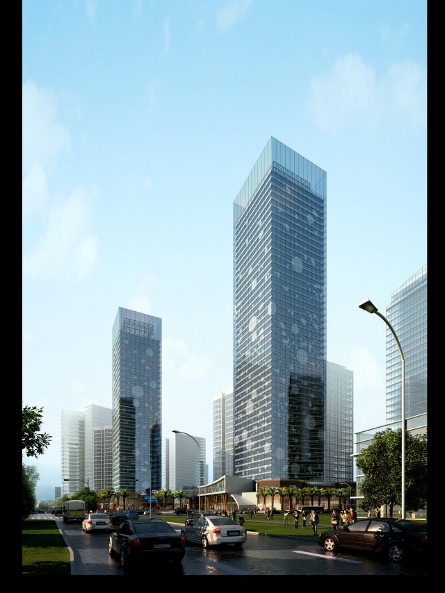 3d building 530 3D Model .c4d .max .obj .3ds .fbx .stl .blend 