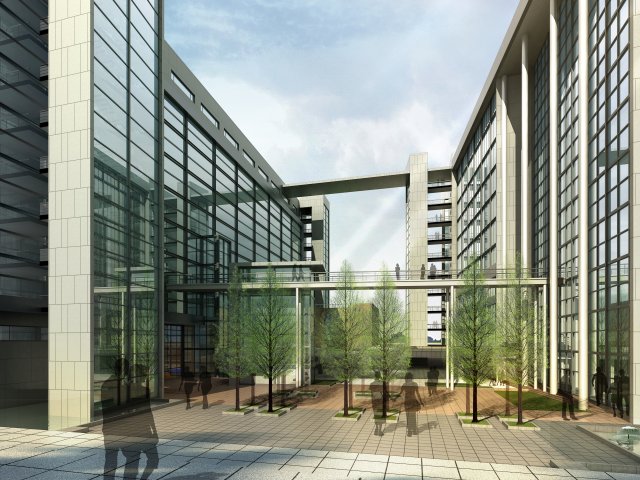 3d building 537 3D Модель .c4d .max .obj .3ds .fbx .stl .blend 