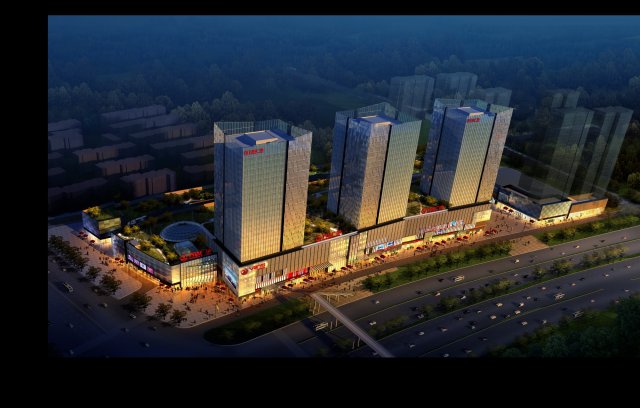 3d building 545 Modelo 3D .c4d .max .obj .3ds .fbx .stl .blend 