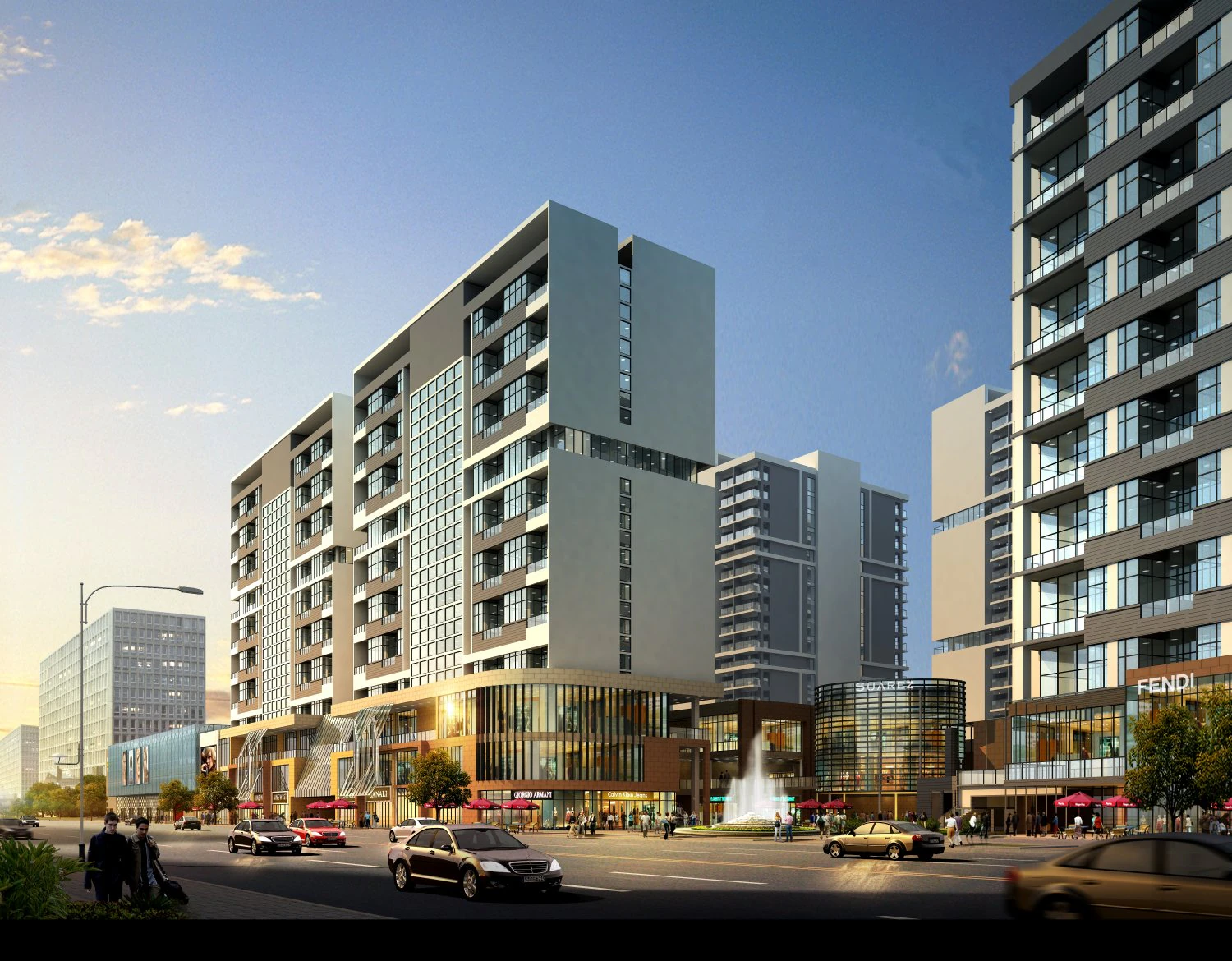 3d building 552 3D Model .c4d .max .obj .3ds .fbx .stl .blend
