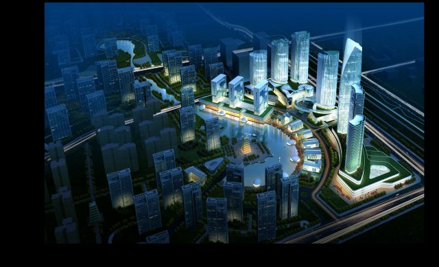 3d building 555 3Dモデル .c4d .max .obj .3ds .fbx .stl .blend 