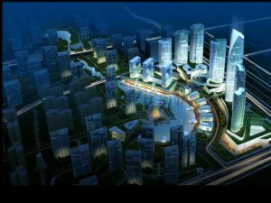 3D-gebouw 555 3D Model