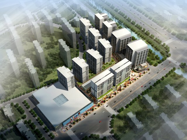 3d building 557 Model 3D .c4d .max .obj .3ds .fbx .stl .blend 
